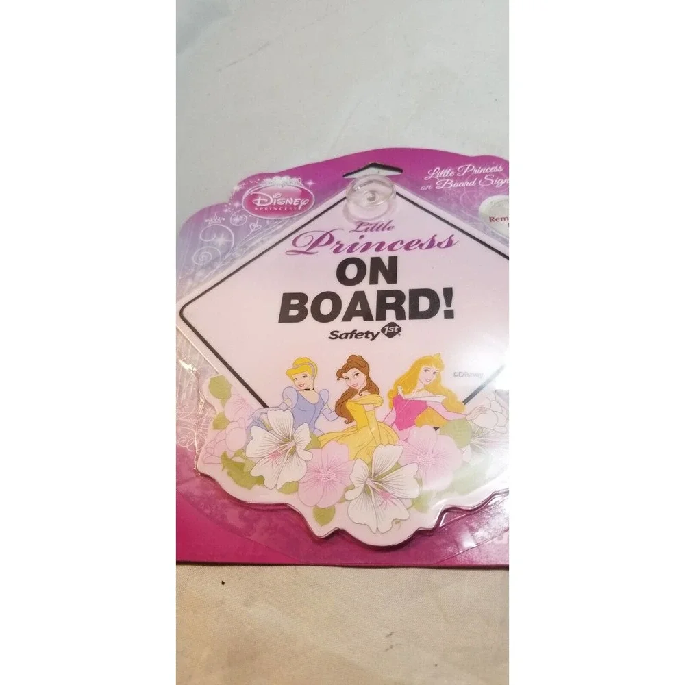 Baby on Board Signs w/ Suction Cup and Disney Princess On Board by Safety NEW
